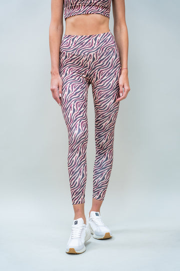 Legging 7/8 HighRise Zebra Bordo