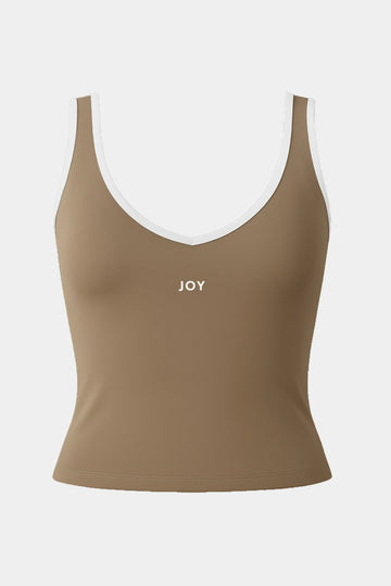 Tank top escotado copas_Visón Line