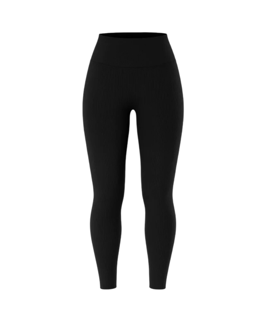 Legging acanalado compresivo_Negro