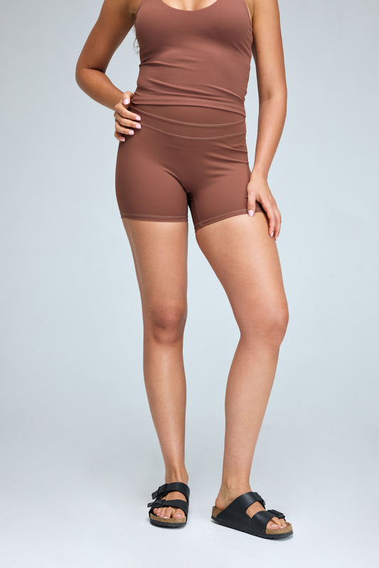 Biker pretina alta reforzada_Cafe