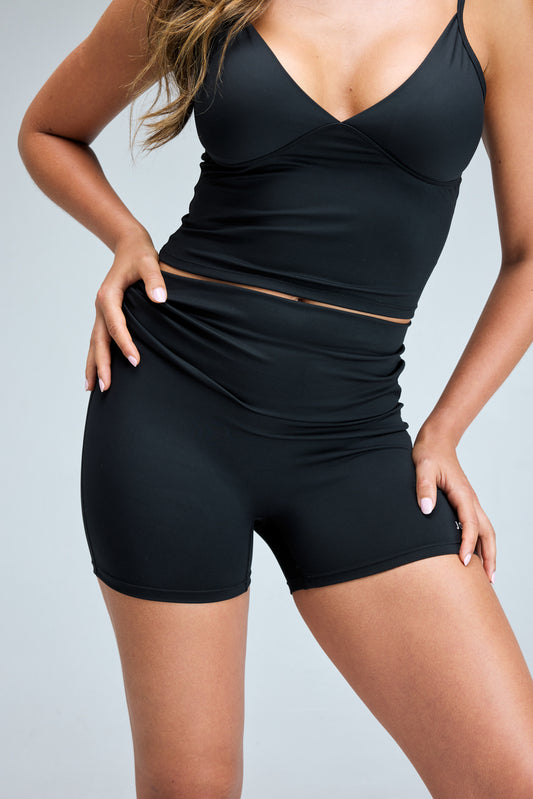 Biker short enfajado_Negro