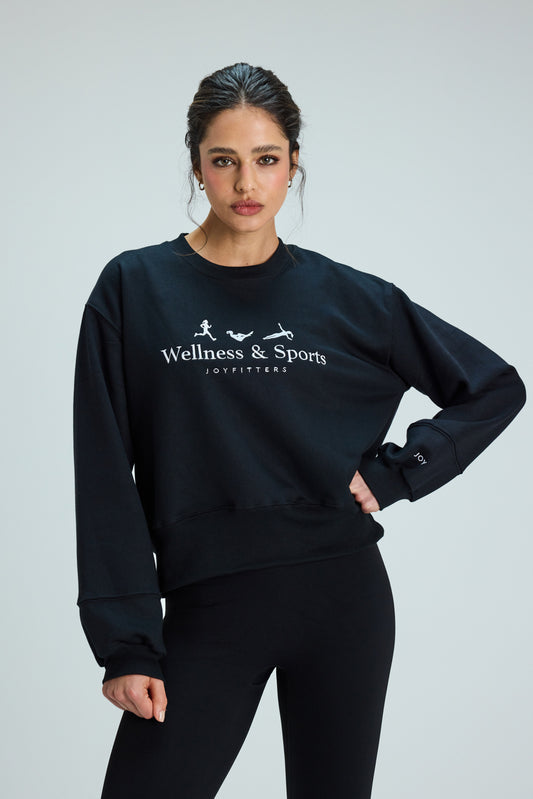 Sweatshirt Wellness & Sports Black