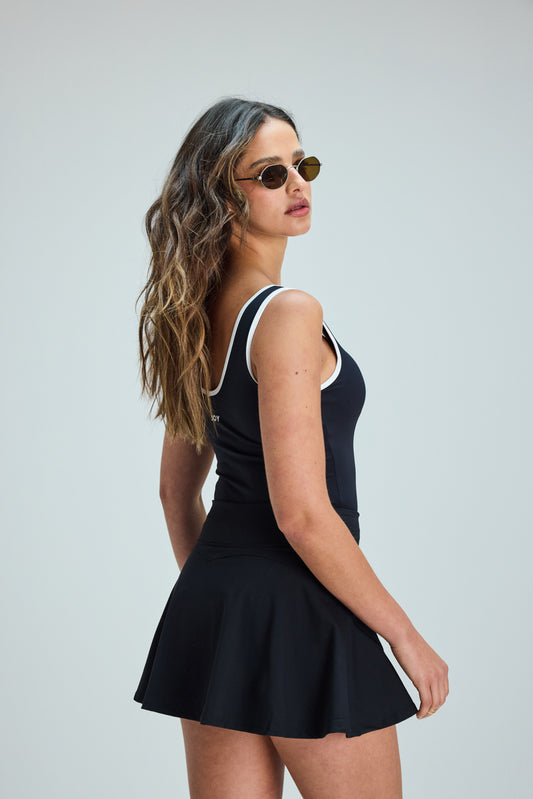 Tank top escotado copas_Negro Line