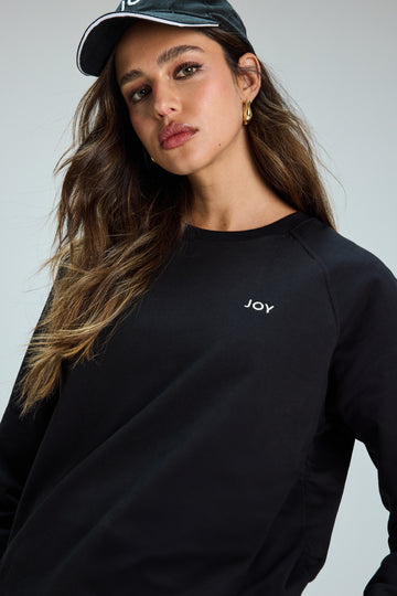 Poleron Crewneck JOY Negro