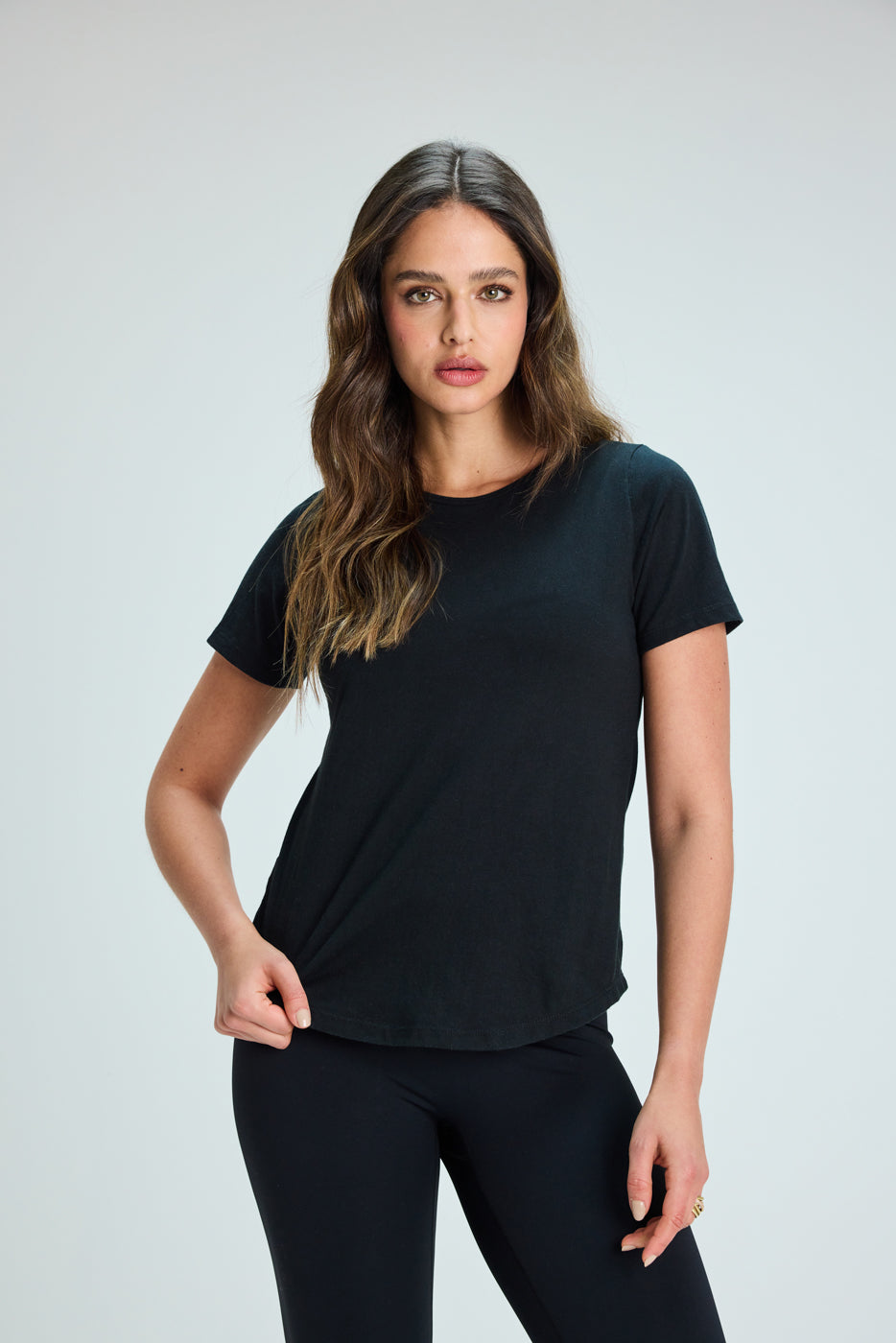 Polera Básica Algodón Black