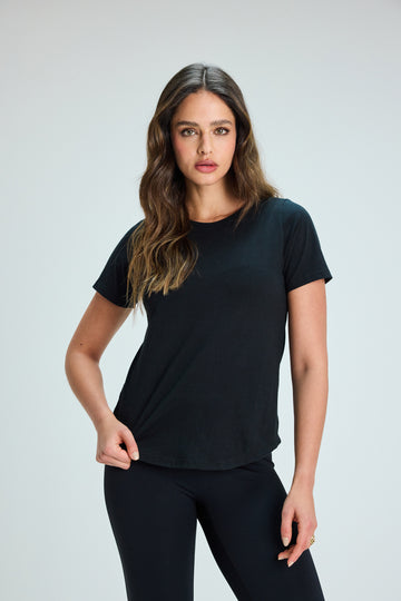 Polera Básica Algodón Black