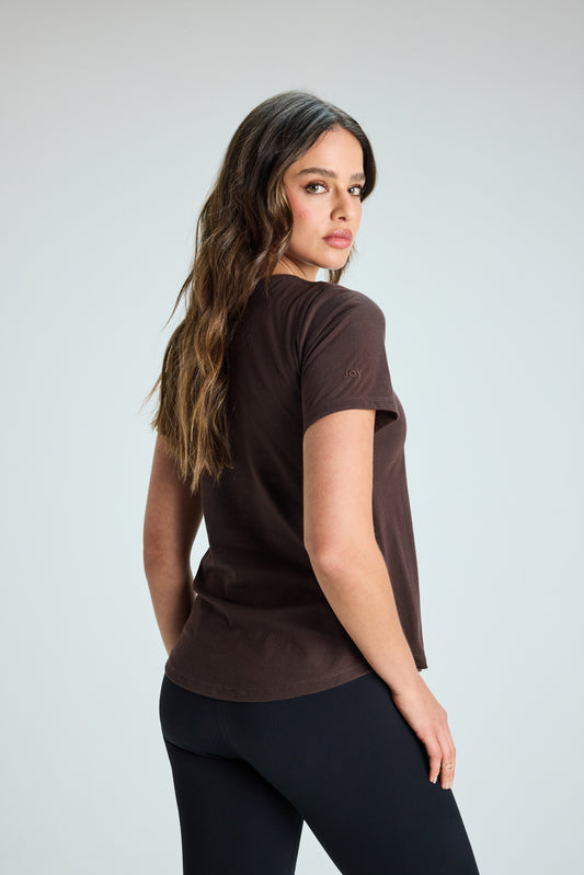 Polera Básica Algodón Espresso