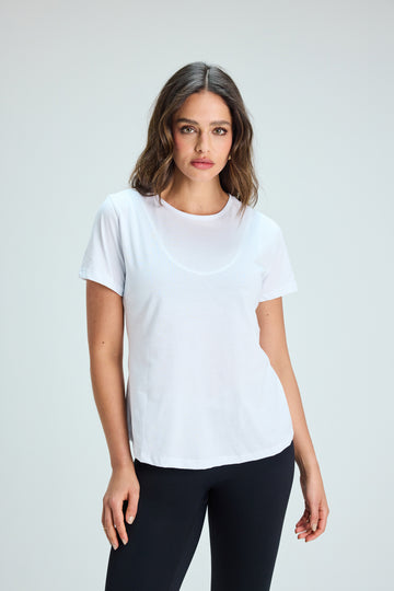 Polera Básica Algodón White