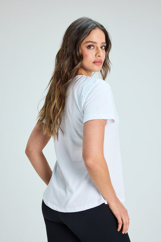 Polera Básica Algodón White