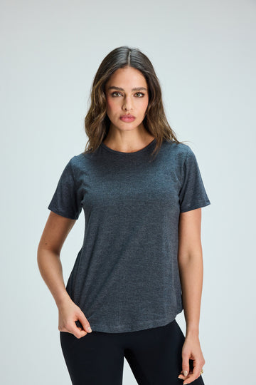 Polera Básica Algodón Charcoal