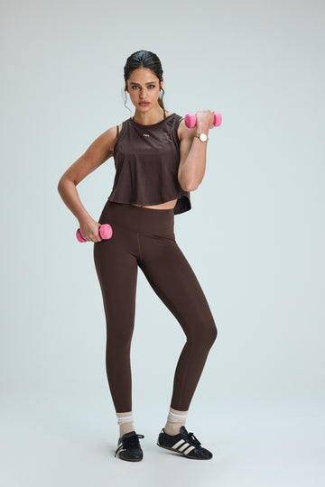 Legging tobillero cintura alta_Espresso