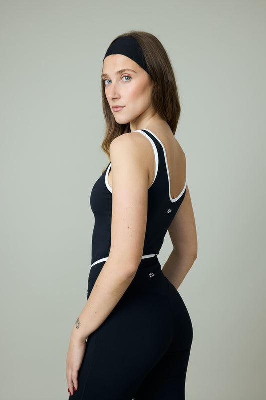 Tank top escotado copas_Negro Line