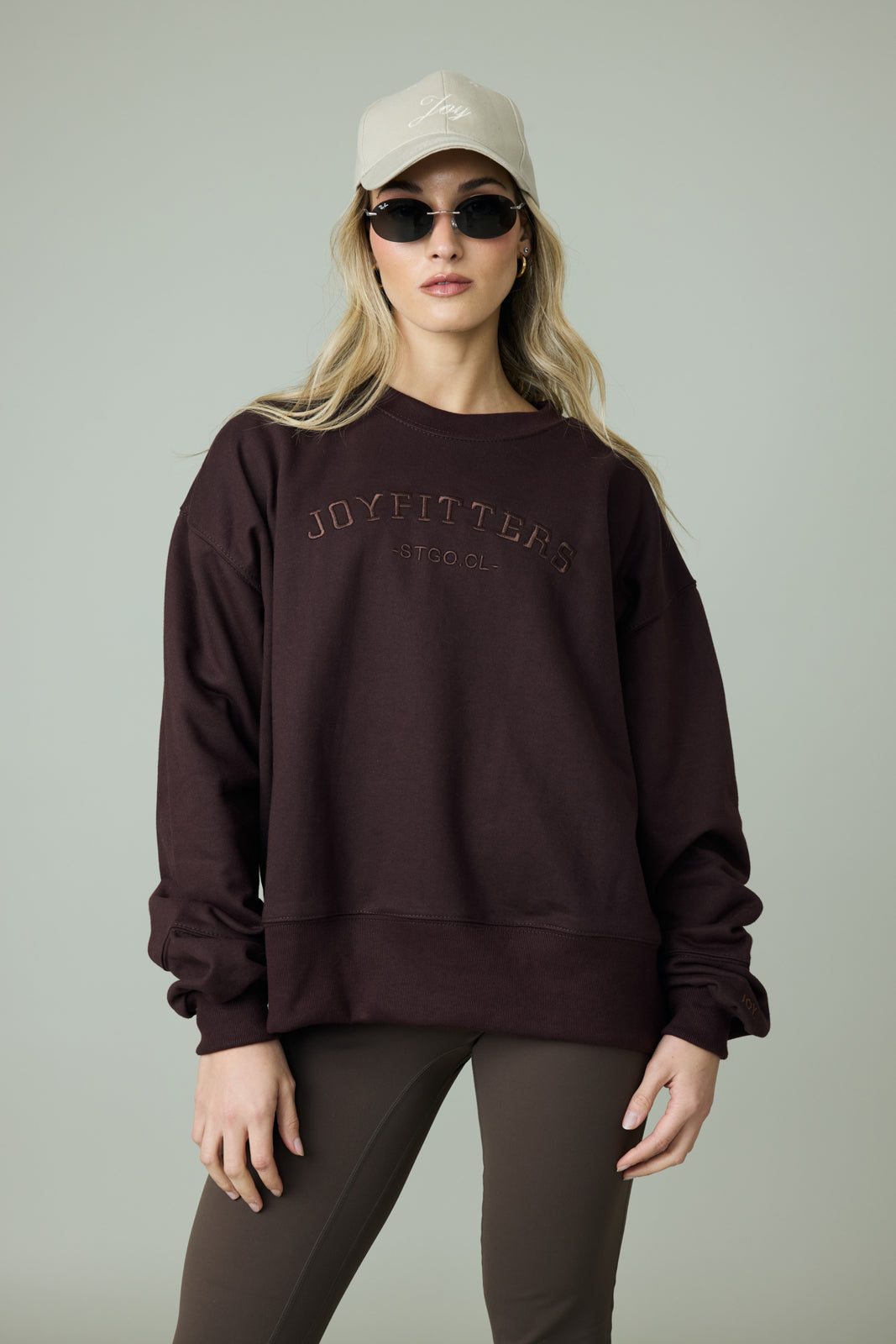 Poleron crewneck_Café Oscuro