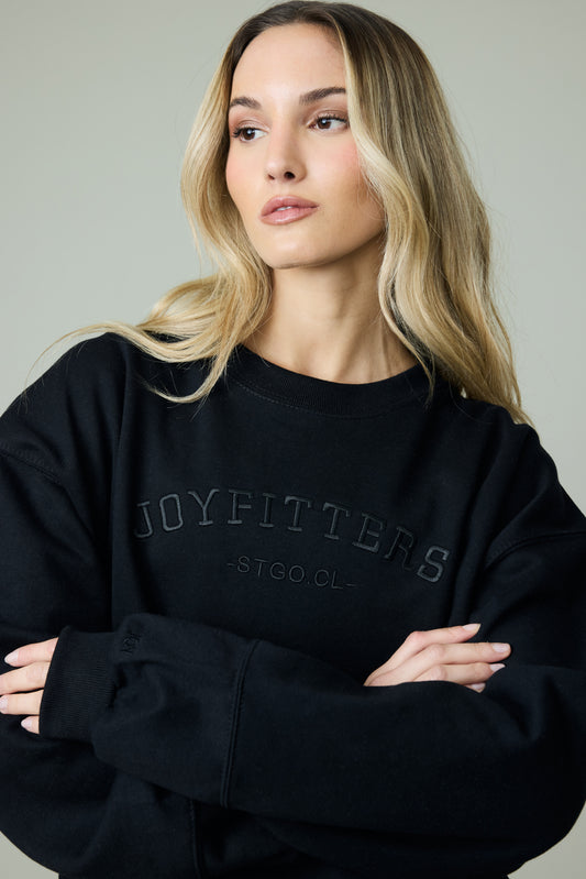 Poleron crewneck_Negro