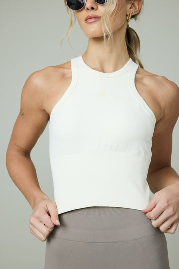 Tank top cuello alto_Milk