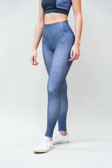 Legging Full HighRise Piton Blue