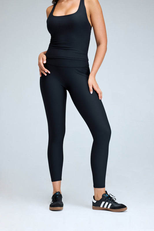 Legging acanalado compresivo_Negro