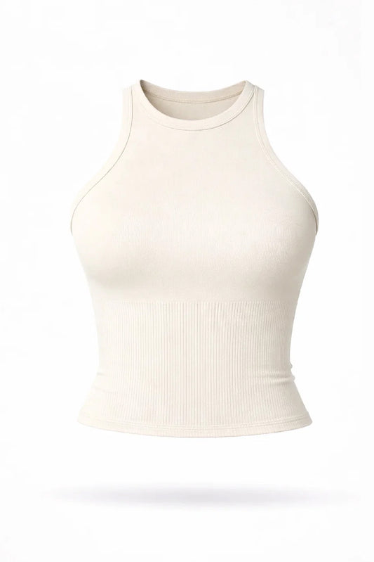 Tank top cuello alto_Milk