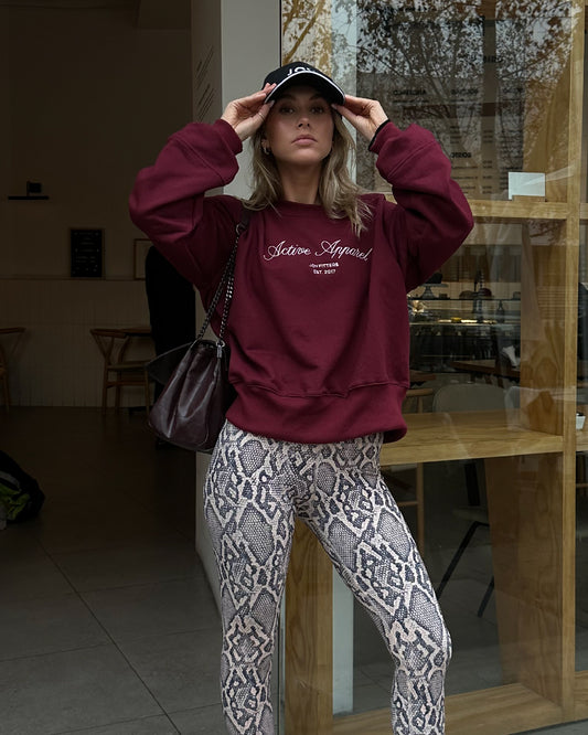 Sweatshirt Active Apparel Burgundy