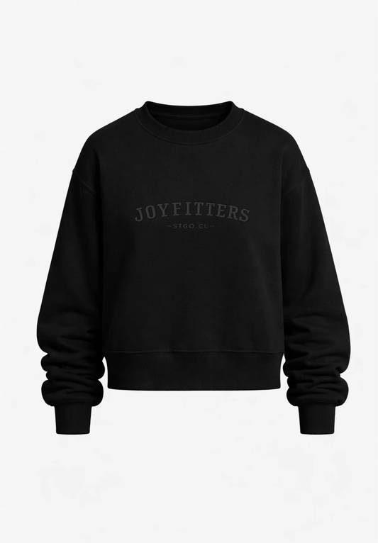 Poleron crewneck_Negro