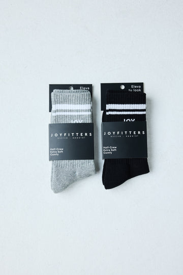 Pack 2 Calcetines_Negro & Gris