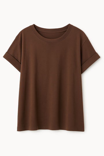 Polera Oversize Algodón_Espresso
