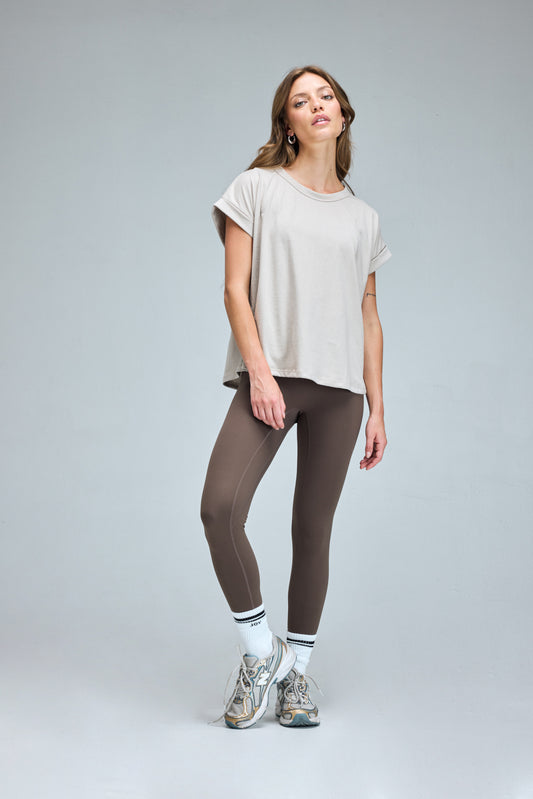 Polera Oversize Algodón_Arena