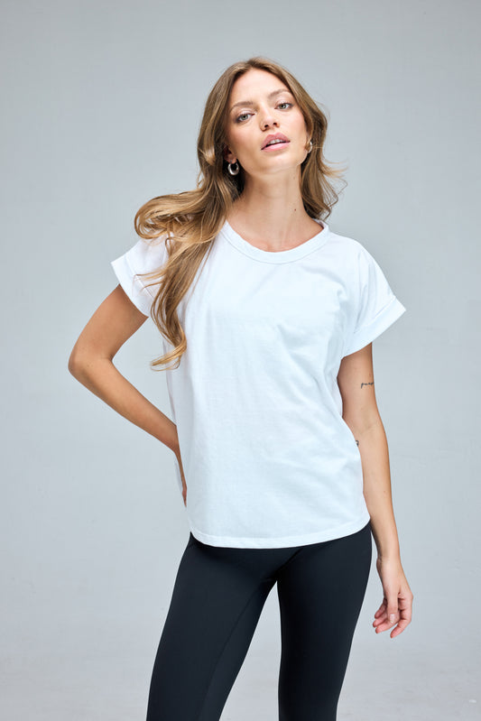 Polera Oversize Algodón_Blanca