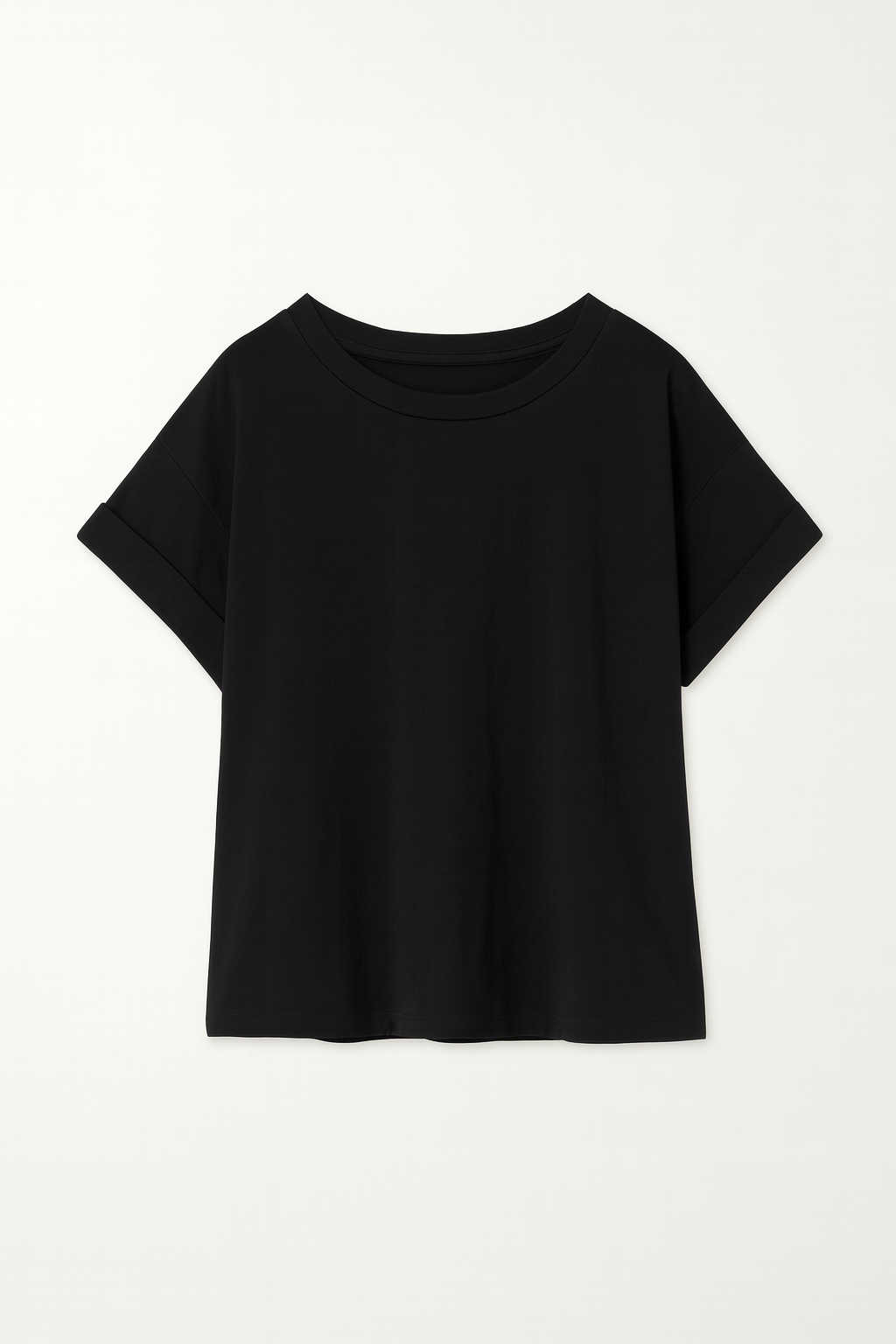 Polera Oversize Algodón_Negra