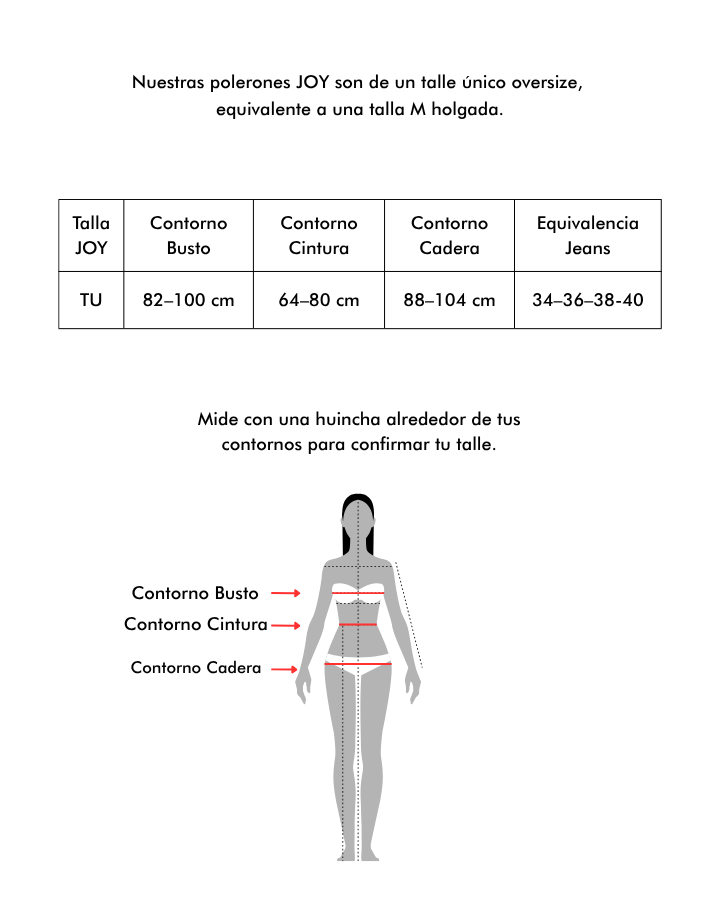 Tabla de Tallas