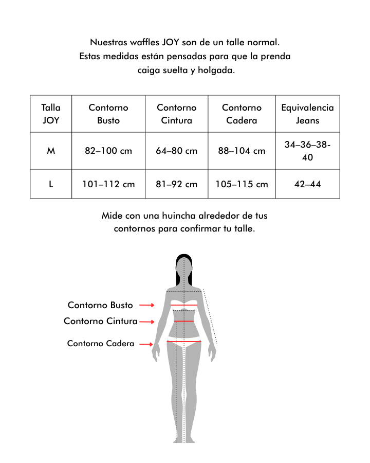 Tabla de Tallas