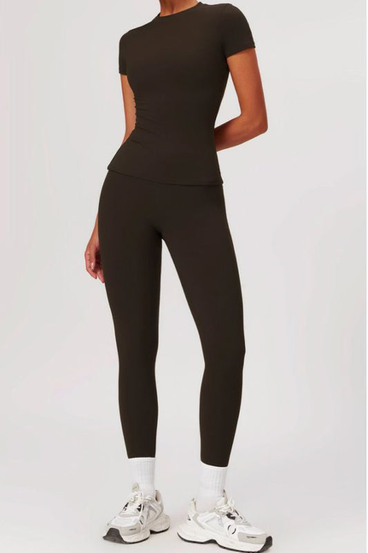 Legging tobillero cintura alta_Espresso