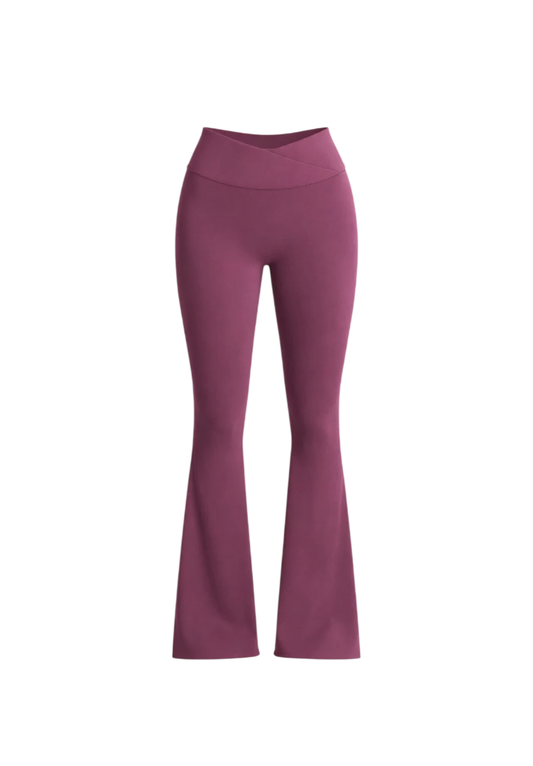Flair pant pretina cruzada_Burdeo