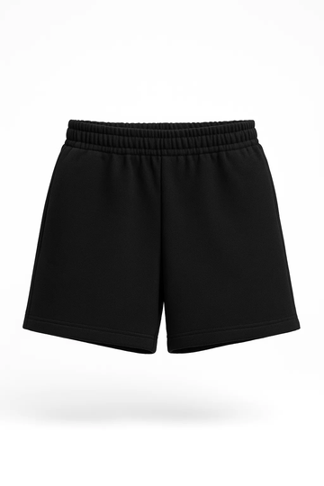Short Combinado Algodón_Negro