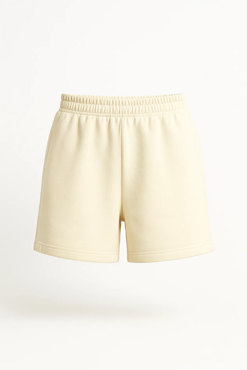 Short Combinado Algodón_Mantequilla