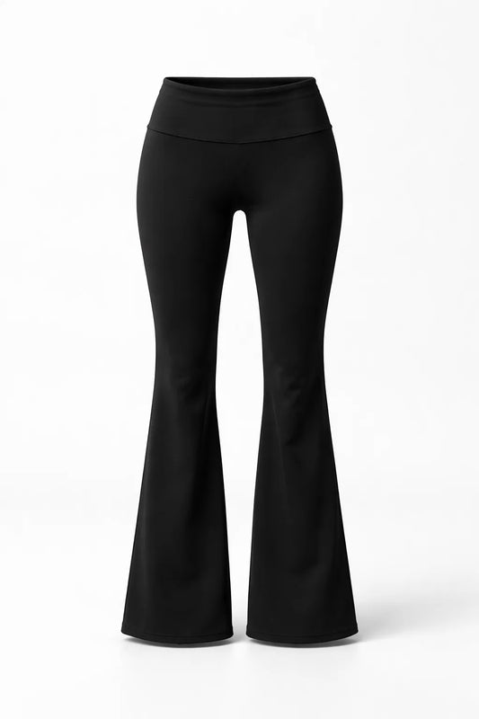 Flair pant pretina doblada_Negro